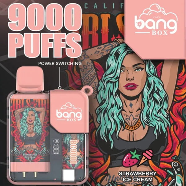 Bang Box 9000 Puffs 0% 2% 3% 5% Nicotine rechargeable LED Pover Display jetable Vape en gros - WINGVAPE - 6