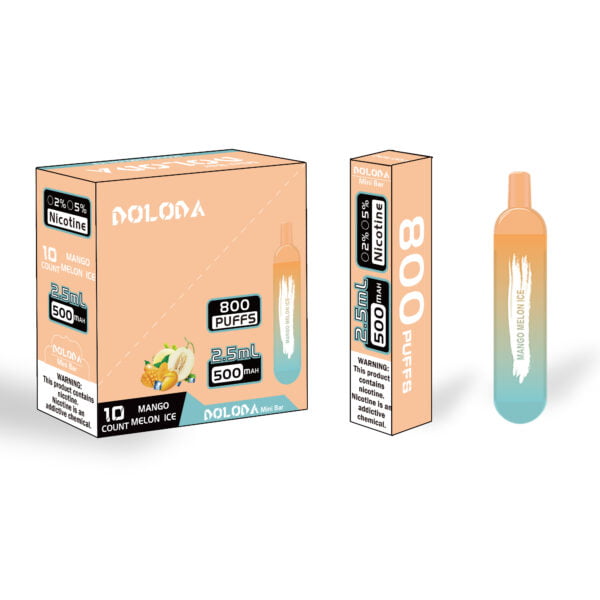 DOLODA Mini bar 800 Puffs 2% Nicotine Rechargeable Disposable E-Cigarettes Vape Wholesale - WINGVAPE - 8