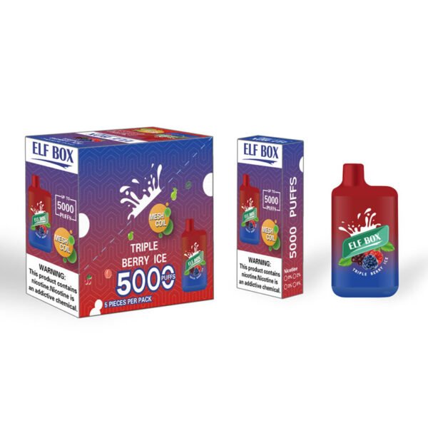 ELF BOX 5000 Puffs 0% 2% 3% 5% Nicotine Disposable Vape Authentic E Cigarette Pen Wholesale - WINGVAPE - 7