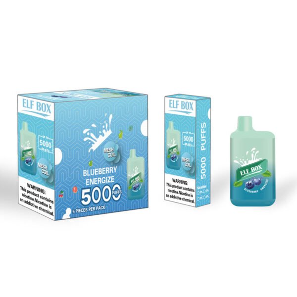 ELF BOX 5000 Puffs 0% 2% 3% 5% Nicotine Disposable Vape Authentic E Cigarette Pen Wholesale - WINGVAPE - 11