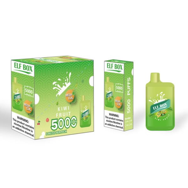 ELF BOX 5000 Puffs 0% 2% 3% 5% Nicotine Disposable Vape Authentic E Cigarette Pen Wholesale - WINGVAPE - 16