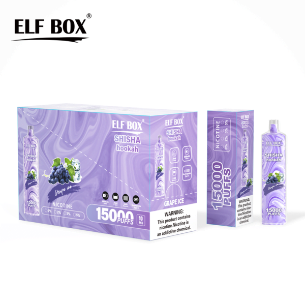 ELF BOX LS15000 Puff Shisha Hookah 0% 2% 5% Nicotine Rechargeable Vape μιας χρήσης Χονδρικό - WINGVAPE - 13