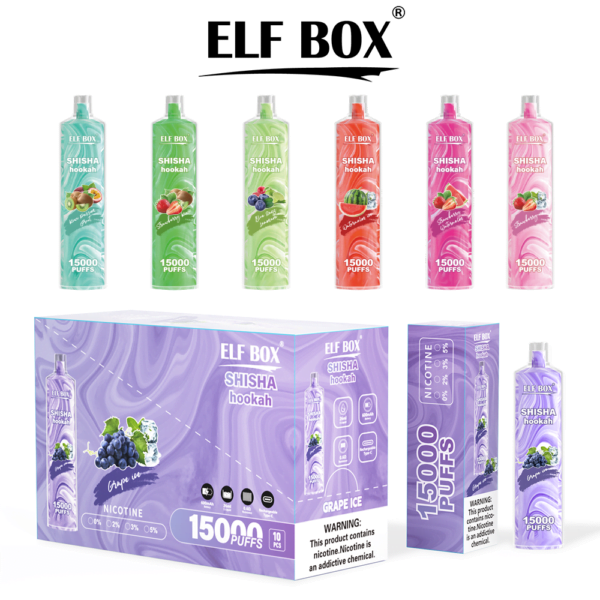 ELF BOX LS15000 Puff Shisha Ναργιλέ 0% 2% 5% Nicotine Rechargeable Vape μιας χρήσης Χονδρική - WINGVAPE - 3