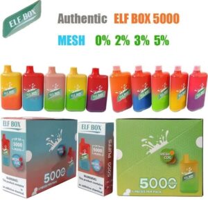 ELF BOX 5000 Puffs 0% 2% 3% 5% Nicotine Disposable Vape Authentic E Cigarette Pen Wholesale - WINGVAPE - 25