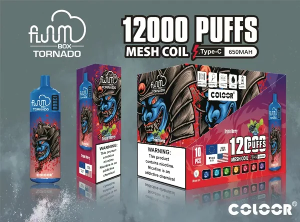 FLUUM BOX 12000 Puffs 0% 2% 3% 5% Nicotine Rechargeable Disposable Vape Pen Pods E-Cigarette Wholesale - WINGVAPE - 9