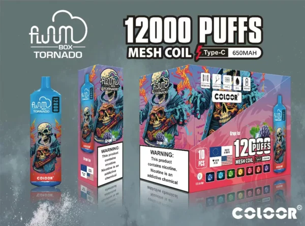 FLUUM BOX 12000 Puffs 0% 2% 3% 5% Nicotine Rechargeable Disposable Vape Pen Pods E-Cigarette Wholesale - WINGVAPE - 5