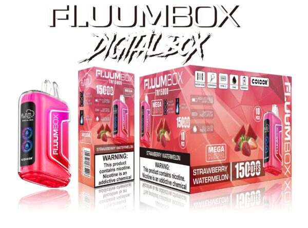 FluuM Digital Box TN 15000 Puffs 0% 2% 3% 5% Nicotine Rechargeable Disposable Vape Pen Pods E-Cigarette Wholesale - WINGVAPE - 12