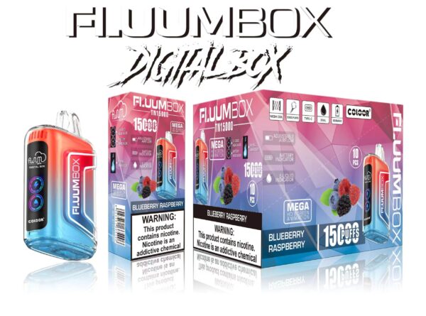 FluuM Digital Box TN 15000 Puffs 0% 2% 3% 5% Nicotine Rechargeable Disposable Vape Pen Pods E-Cigarette Wholesale - WINGVAPE - 8