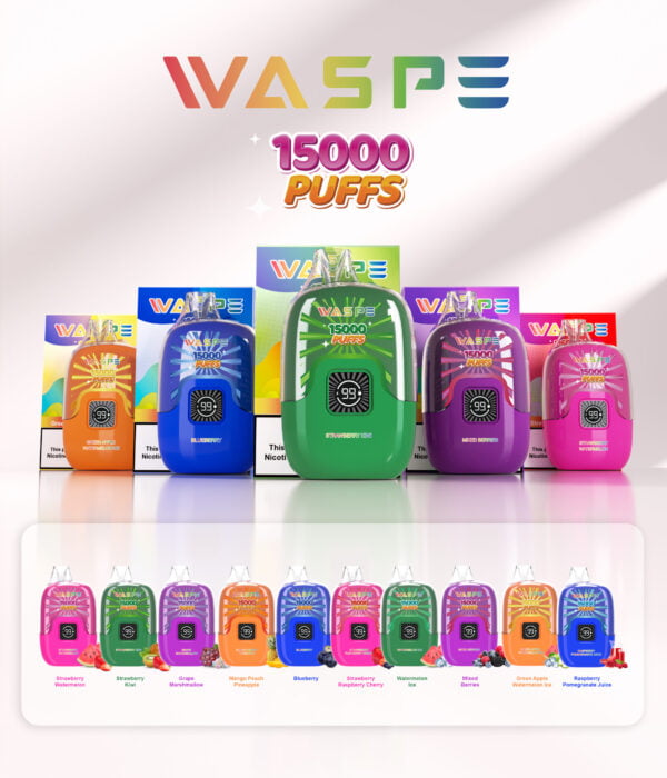 WASPE 15000 PUFFS Digital Box 0% 2% 3% 5% Nicotine Disposable Vape Wholesale - WINGVAPE - 2