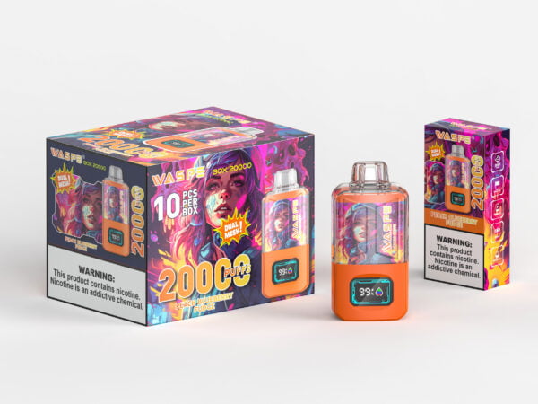 WASPE 20000 PUFFS Boîte à double maille 0% 2% 3% 5% Vente en gros de vape jetable à la nicotine - WINGVAPE - 12