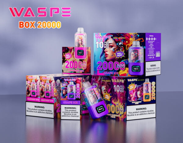 WASPE 20000 PUFFS Boîte à double maille 0% 2% 3% 5% Vente en gros de vape jetable à la nicotine - WINGVAPE - 3