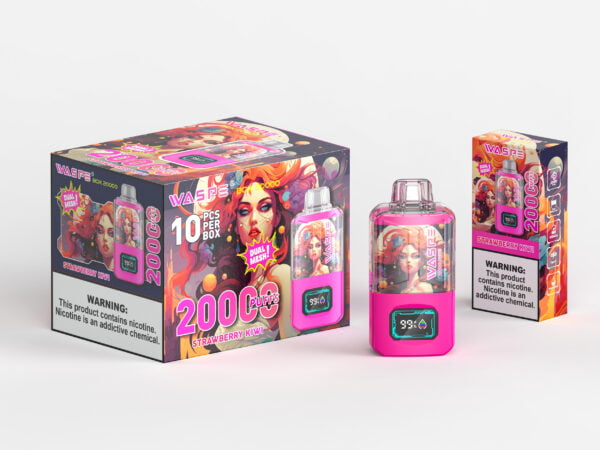 WASPE 20000 PUFFS Boîte à double maille 0% 2% 3% 5% Vente en gros de vape jetable à la nicotine - WINGVAPE - 15