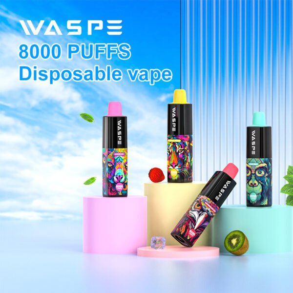 WASPE 8000 PUFFS 0% 2% 3% 5% Vape monouso alla nicotina all'ingrosso - WINGVAPE - 1
