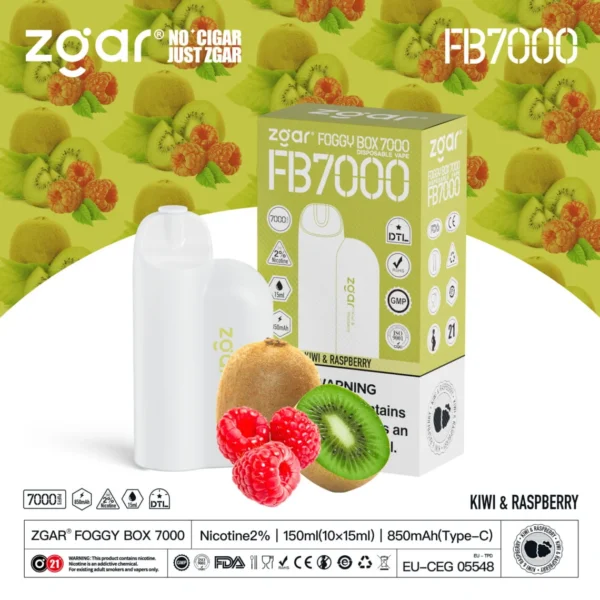 ZGAR FOGGY BOX 7000 Puffs 2% Nicotine Rechargeable Disposable Vape Wholesale - WINGVAPE - 17