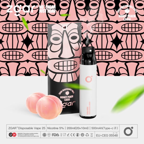ZGAR ZG25 3000 vpihov 5% Nikotinska kapsula za enkratno uporabo za ponovno polnjenje na debelo - WINGVAPE - 12