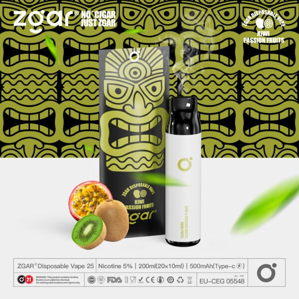 ZGAR ZG25 3000 vpihov 5% nikotinska kapsula za enkratno uporabo za ponovno polnjenje na debelo - WINGVAPE - 11