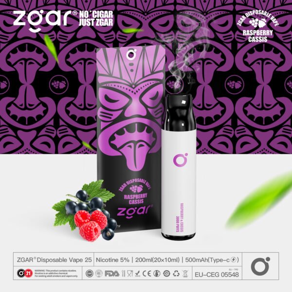 ZGAR ZG25 3000 vpihov 5% Nikotinska kapsula za enkratno uporabo za ponovno polnjenje na debelo - WINGVAPE - 4