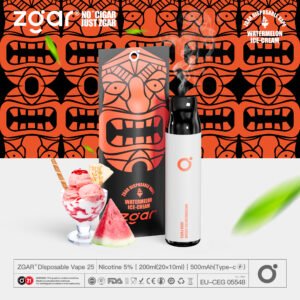ZGAR ZG25 3000 vpihov 5% Nikotinska kapsula za enkratno uporabo za ponovno polnjenje na debelo - WINGVAPE - 22
