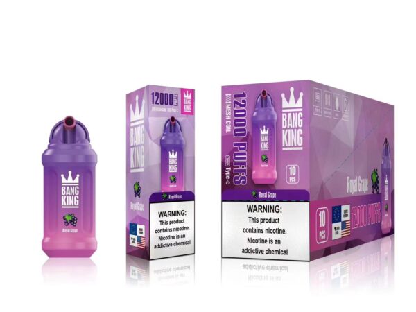Bang King 12000 Puffs 0% 2% 3% 5% Nicotine Rechargeable Disposable Vape Wholesale - WINGVAPE - 11