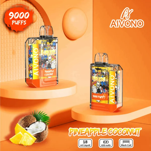 AIVONO AIM XXL 9000 Puffs 0% 2% 3% 5% Madala nikotiinisisaldusega laetav ühekordselt kasutatav Vapes Pen hulgimüük - WINGVAPE - 8