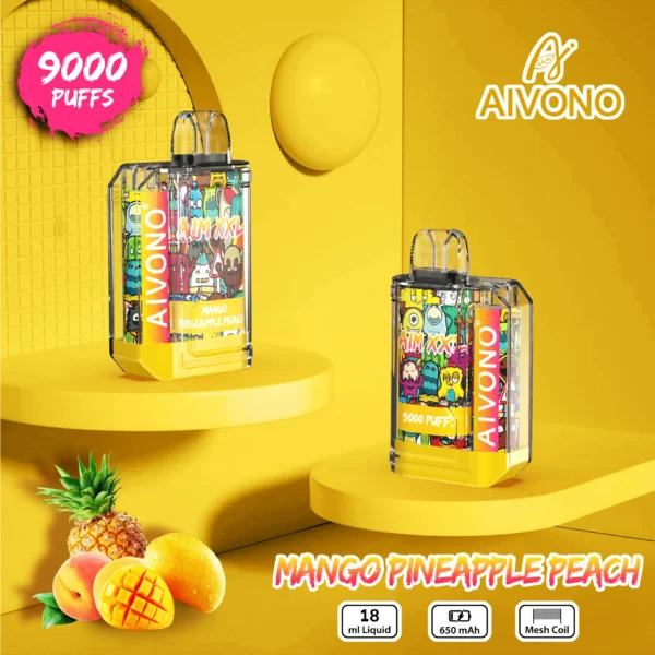 AIVONO AIM XXL 9000 Pahvid 0% 2% 3% 5% Madala nikotiinisisaldusega taaslaetav ühekordselt kasutatav Vapes Pliiats hulgimüük - WINGVAPE - 1