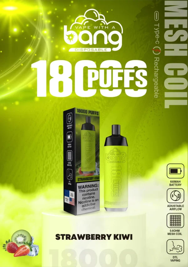 Bang Crown Bar 18000 Puffs 0% 2% 3% 5% Low Nicotine Rechargeable Disposable Vapes Pen Bulk Buy Wholesale - WINGVAPE - 7