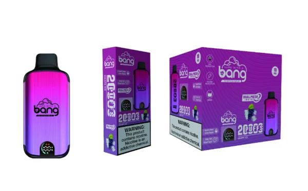 Bang Vape 20000 Puffs Dual Mesh 0% 2% 3% 5% Светодиодный дисплей с низким содержанием никотина Перезаряжаемый оптом Купить одноразовую ручку для вейпа оптом - WINGVAPE - 10
