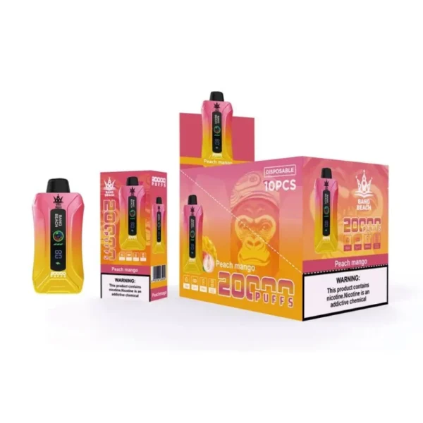 Bang Beach 20000 Puffs 0% 2% 3% 5% Stylo à vape jetable rechargeable à faible teneur en nicotine en vrac Acheter en gros - WINGVAPE - 9