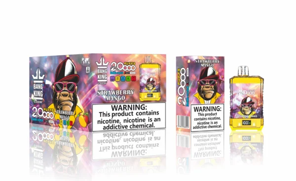 Bang King Double Crystal 20000 Puffs 0% 2% 3% 5% Low Nicotine Rechargeable Disposable Vapes Pen Bulk Buy Wholesale - WINGVAPE - 13