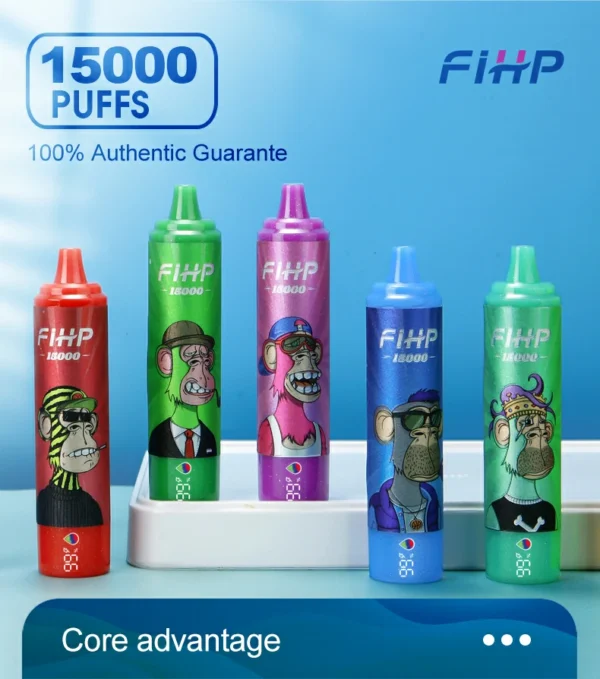 FIHP 15000 Puffs 2% 5% Low Nicotine Rechargeable Disposable Vapes Pen Bulk Buy Wholesale - WINGVAPE - 1