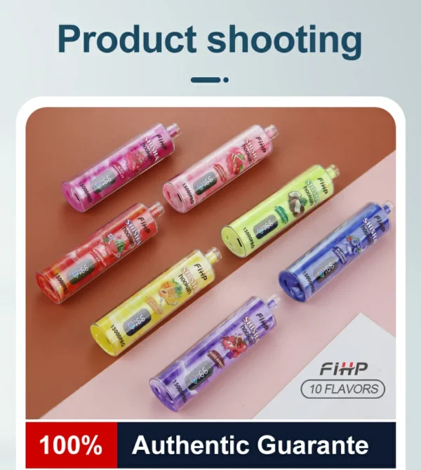 FIHP Shisha Hookah 15000 Pro Puffs 6mg Low Nicotine Rechargeable Disposable Vapes Pen Bulk Buy Wholesale - WINGVAPE - 12