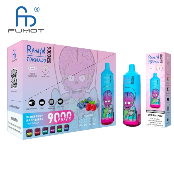 RandM Tornado 9000 PRO Puffs 0% 2% 3% 5% Low Nicotine Bulk Buy Rechargeable Disposable Vape Wholesale - WINGVAPE - 9