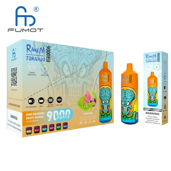 RandM Tornado 9000 PRO Puffs 0% 2% 3% 5% Low Nicotine Bulk Buy Rechargeable Disposable Vape Wholesale - WINGVAPE - 4
