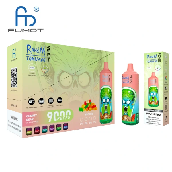 RandM Tornado 9000 PRO Puffs 0% 2% 3% 5% Low Nicotine Bulk Buy Rechargeable Disposable Vape Wholesale - WINGVAPE - 2