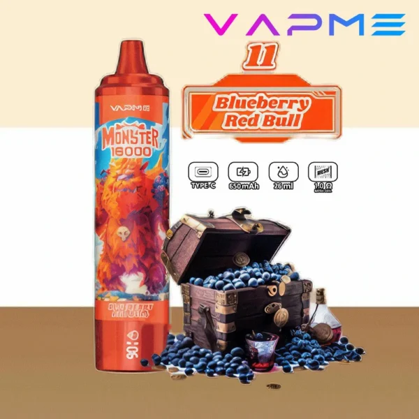 Vapme Monster 16000 Puffs 2% 5% Никотиновые перезаряжаемые одноразовые вейпы оптом купить оптом - WINGVAPE - 4