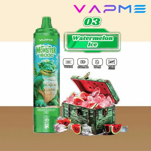 Vapme Monster 16000 Puffs 2% 5% Никотиновые перезаряжаемые одноразовые вейпы оптом купить оптом - WINGVAPE - 6