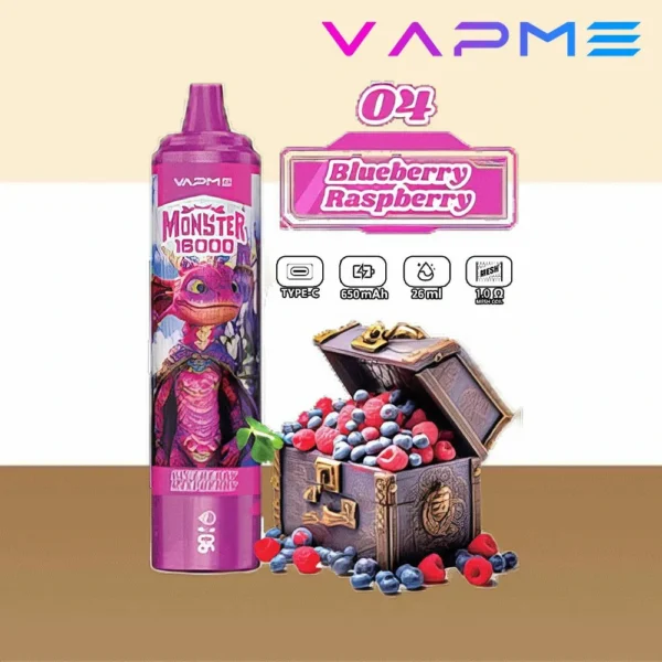 Vapme Monster 16000 Puffs 2% 5% Никотиновые перезаряжаемые одноразовые вейпы оптом купить оптом - WINGVAPE - 8