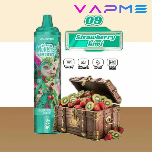 Vapme Monster 16000 Puffs 2% 5% Никотиновые перезаряжаемые одноразовые вейпы оптом купить оптом - WINGVAPE - 3