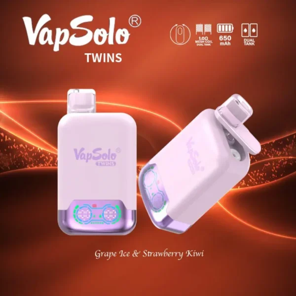 VapSolo Twins 20000 Puffs 2% 5% Low Nicotine Rechargeable Disposable Vapes Pen Bulk Buy Wholesale - WINGVAPE - 11