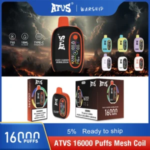 Atvs 16000 Puffs 2% 5% Genopladelige engangsvapes med lav nikotinindhold Pen Bulk Køb Engros - WINGVAPE - 17