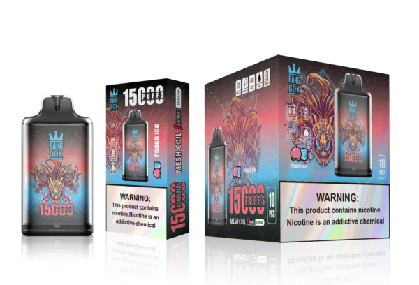 Bang Box S1 15000 Puffs 0% 2% 3% 5% Stylo vape jetable rechargeable à faible teneur en nicotine en vrac Acheter en gros - WINGVAPE - 11