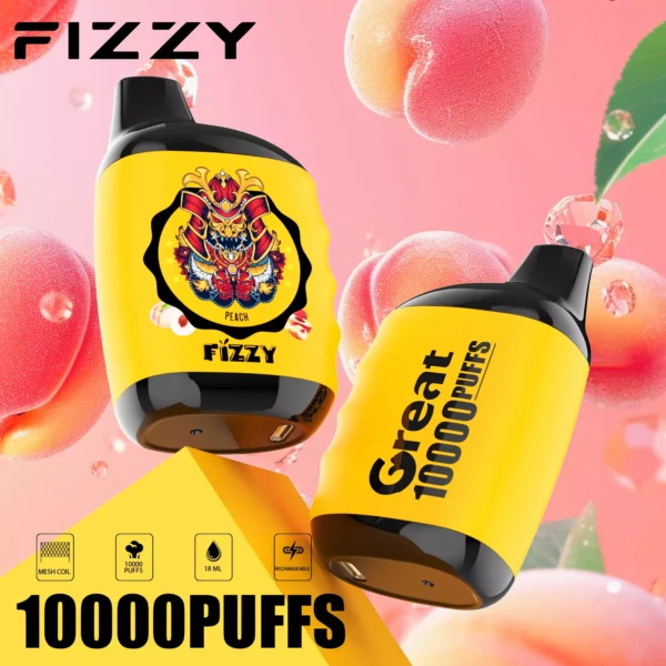 Fizzy Great 10000 Puffs 2% 5% ar zemu nikotīna saturu, atkārtoti uzlādējama vienreizlietojama Vapes pildspalva lielapjoma pirkšana vairumtirdzniecība — WINGVAPE — 6