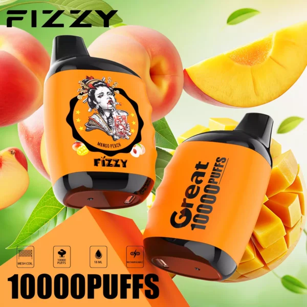 Fizzy Great 10000 Puffs 2% 5% ar zemu nikotīna saturu, atkārtoti uzlādējama vienreizlietojama Vapes pildspalva lielapjoma pirkšana vairumtirdzniecība — WINGVAPE — 7