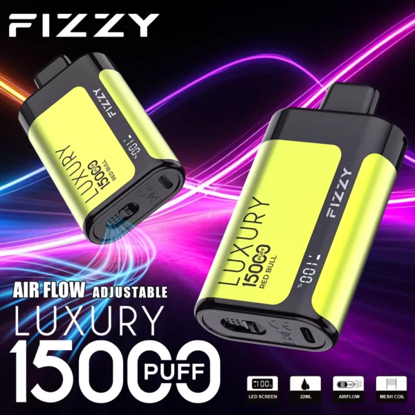 Fizzy Luxury 15000 Puffs 2% 5% Low Nicotine Rechargeable Disposable Vapes Pen Bulk Buy Wholesale - WINGVAPE - 4