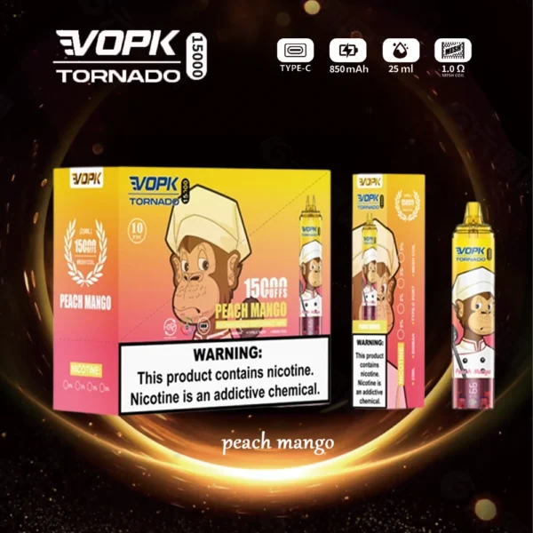 VOPK Tornado 15000 Puffs 0% 2% 3% 5% ar zemu nikotīna saturu, atkārtoti uzlādējama vienreizēja vapes pildspalva lielapjoma pirkšana vairumtirdzniecība — WINGVAPE - 2