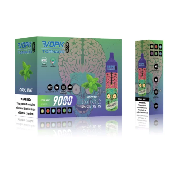 VOPK Tornado 9000 Puffar 0% 2% 3% 5% Uppladdningsbara engångsvapes med låg nikotinhalt Penna Bulk Köp Partihandel - WINGVAPE - 5