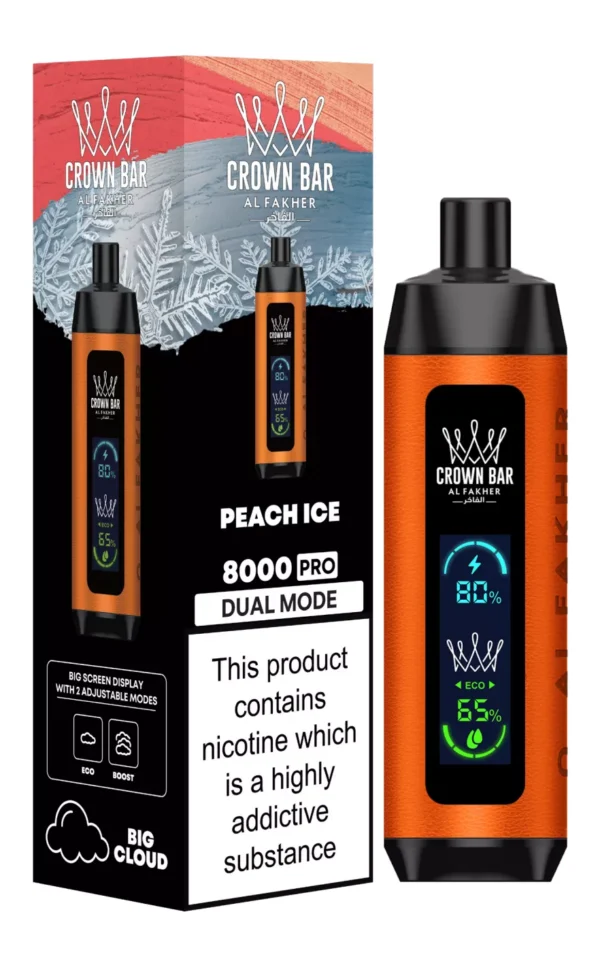 Al Fakher Crown Bar Big Cloud 8000 Pro Dual Mode Full Screen Low Nicotine Rechargeable Disposable Vapes Pen Bulk Buy Wholesale - European Warehouse Stock - WINGVAPE - 18