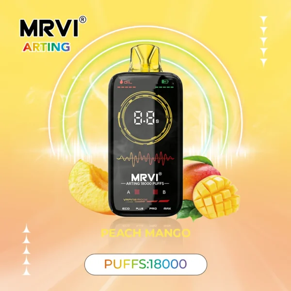 MRVI Arting 18000 Puffs Dual Mesh täisekraaniga ekraan 2% 5% Madala nikotiinisisaldusega taaslaetav ühekordne Vapes Pliiats hulgimüük – WINGVAPE – 8