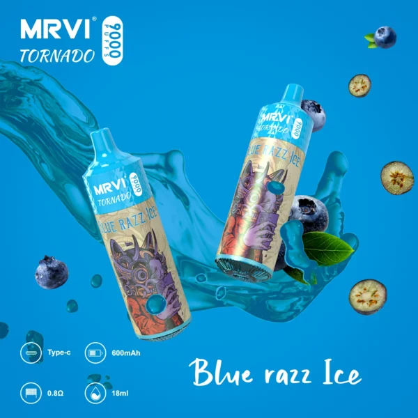 MRVI Tornado 9000 Puffs 2% 3% 5% Low Nicotine Rechargeable Disposable Vapes Pen Bulk Buy Wholesale - WINGVAPE - 3