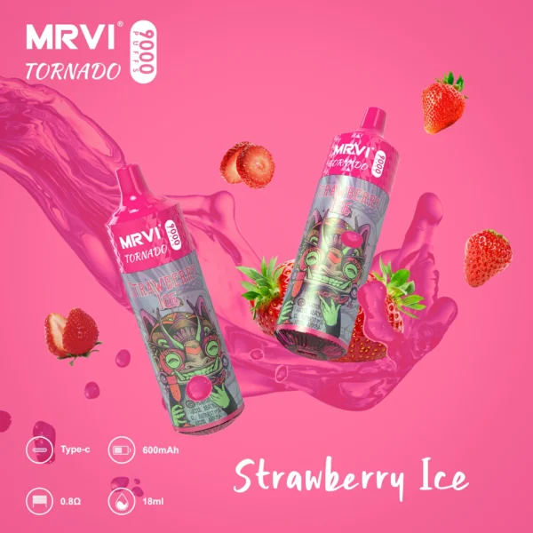 MRVI Tornado 9000 Puffs 2% 3% 5% Low Nicotine Rechargeable Disposable Vapes Pen Bulk Buy Wholesale - WINGVAPE - 6